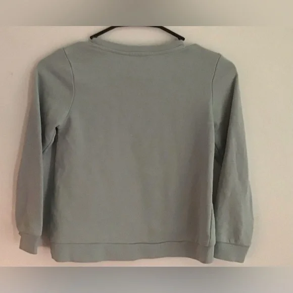 H&M Girl’s Green Unicorn Sweatshirt. Size 6-8 - Picture 3 of 5
